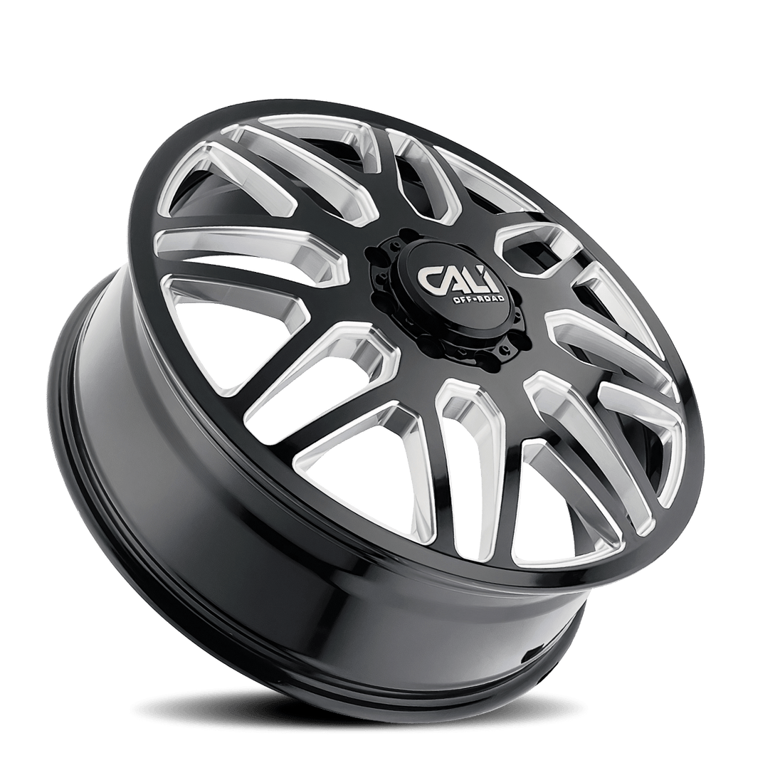 Cali Off-Road Invader Dually 9115D Wheel – Gloss Black w/ Milled Spokes