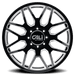 Cali Off-Road Invader Dually 9115D Wheel – Gloss Black w/ Milled Spokes