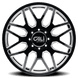 Cali Off-Road Invader Dually 9115D Wheel – Gloss Black w/ Milled Spokes