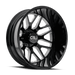 Cali Off-Road Invader Dually 9115D Wheel – Gloss Black w/ Milled Spokes