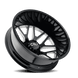 Cali Off-Road Invader Dually 9115D Wheel – Gloss Black w/ Milled Spokes