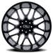 Cali Off-Road Invader Dually 9115D Wheel – Gloss Black w/ Milled Spokes