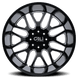 Cali Off-Road Invader Dually 9115D Wheel – Gloss Black w/ Milled Spokes
