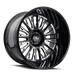 Cali Off-Road Vertex 9116 Wheel – Gloss Black w/ Milled Spokes