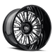 Cali Off-Road Vertex 9116 Wheel – Gloss Black w/ Milled Spokes