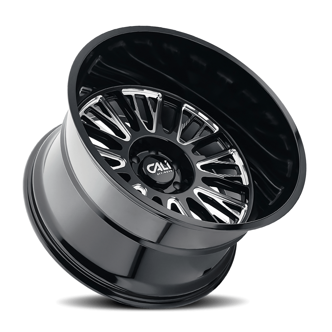 Cali Off-Road Vertex 9116 Wheel – Gloss Black w/ Milled Spokes