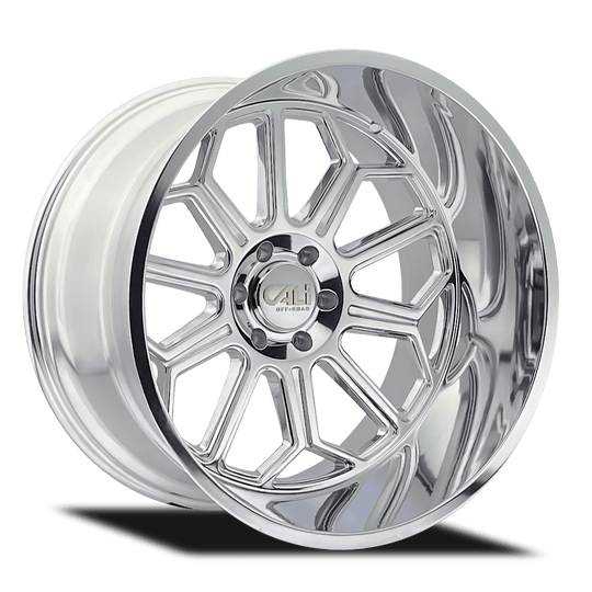 Cali Off-Road Auburn 9117 Wheel – Polished with Milled Spokes