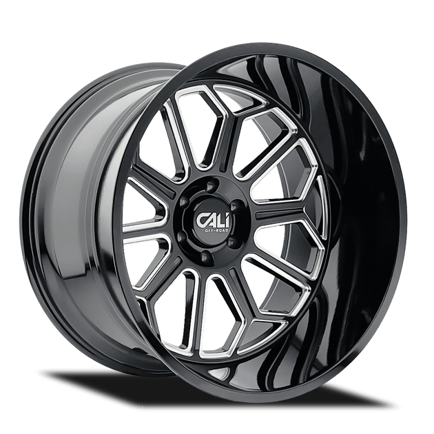 Cali Off-Road Auburn 9117 Wheel – Gloss Black with Milled Spokes