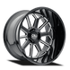 Cali Off-Road Auburn 9117 Wheel – Gloss Black with Milled Spokes