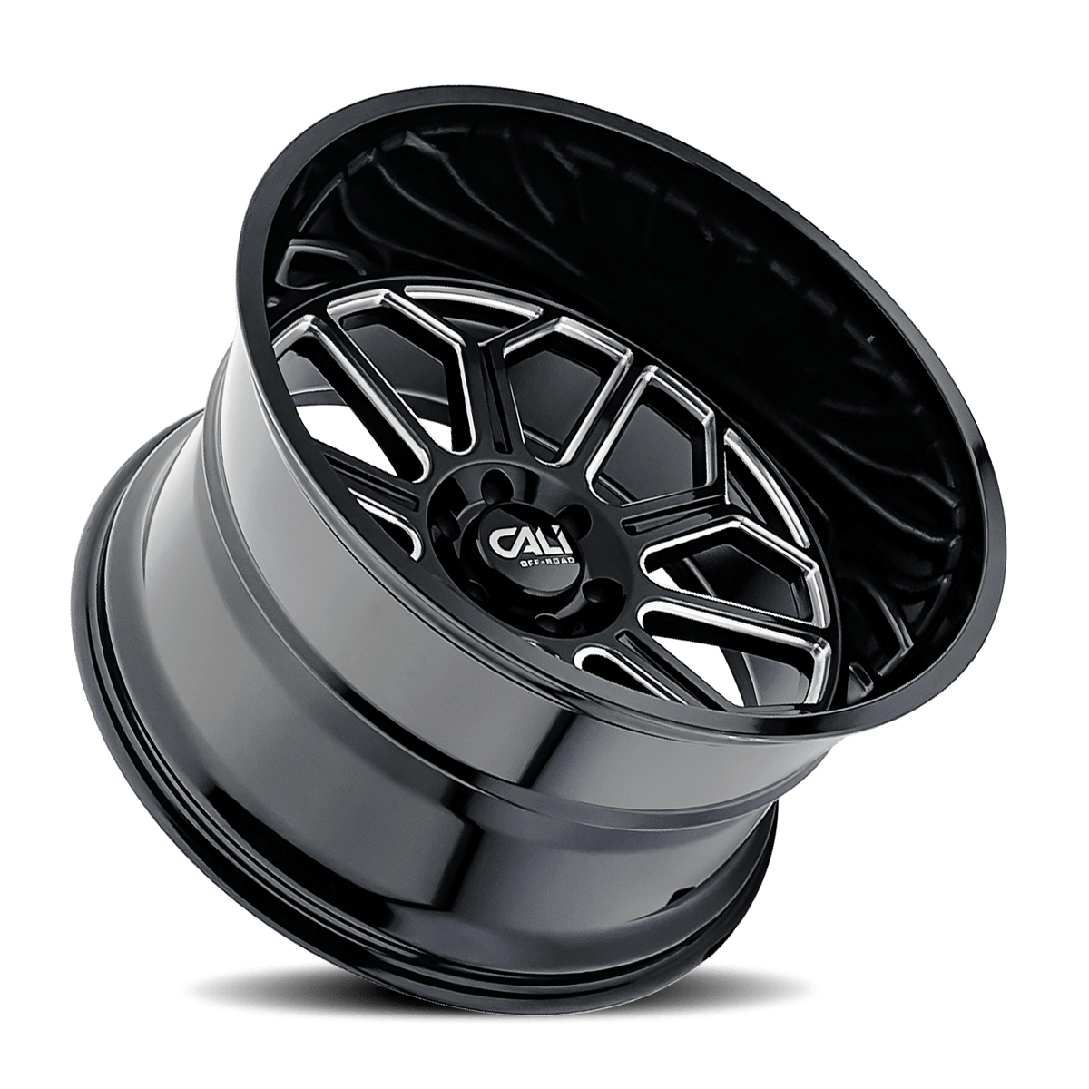 Cali Off-Road Auburn 9117 Wheel – Gloss Black with Milled Spokes