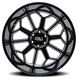 Cali Off-Road Auburn 9117 Wheel – Gloss Black with Milled Spokes