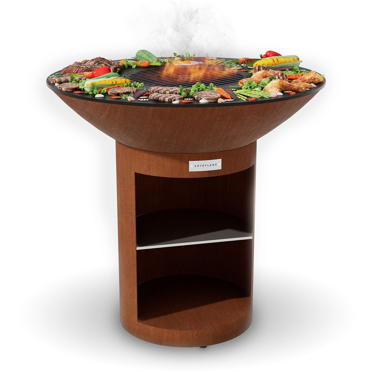 Arteflame Classic 40" Grill & Griddle with Storage Base
