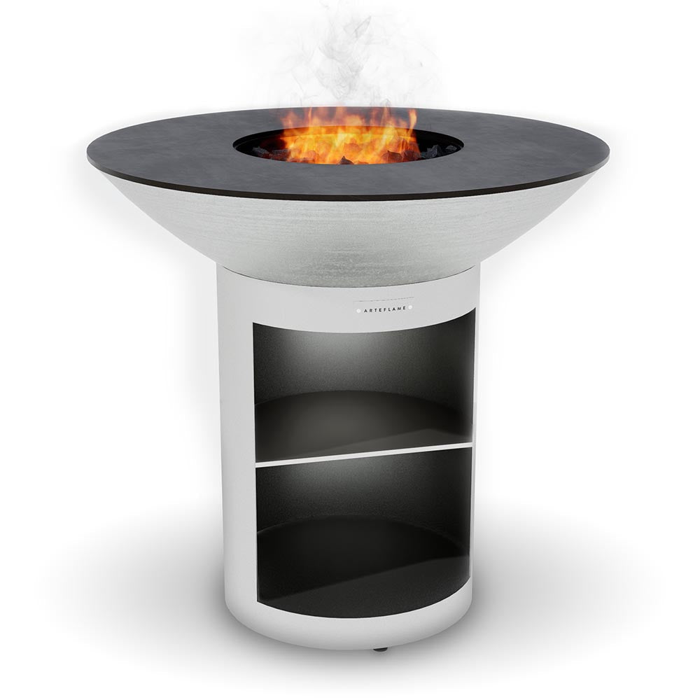 Arteflame 40" Stainless Steel Grill & Griddle with Storage Base