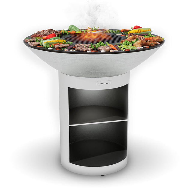 Arteflame 40" Stainless Steel Grill & Griddle with Storage Base