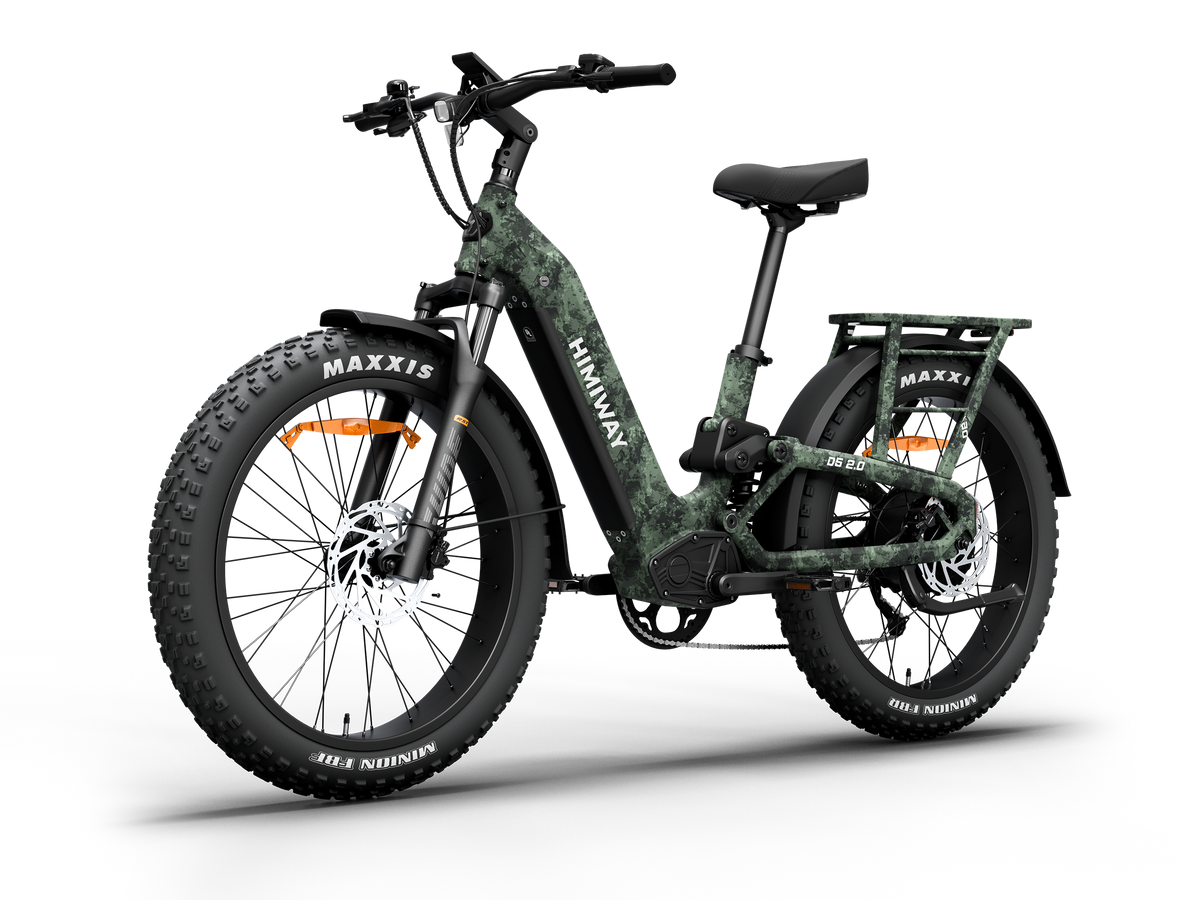 Himiway D5 2.0 Camo e-bike, front angle