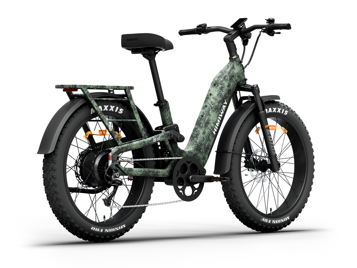 Himiway D5 2.0 Camo e-bike, rear angle