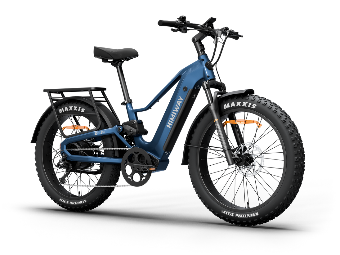 Himiway D5 2.0 e-bike, angled view