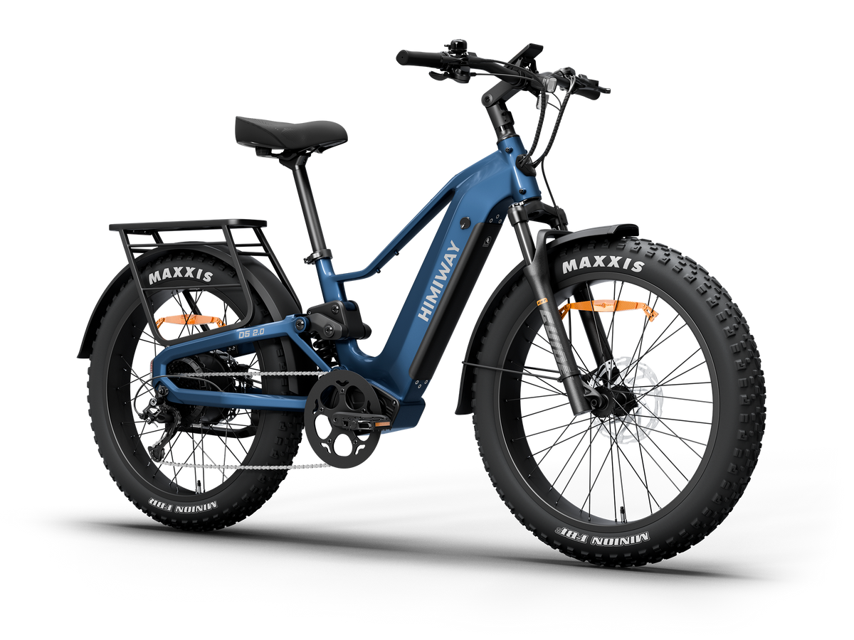 Himiway D5 2.0 e-bike, angled view