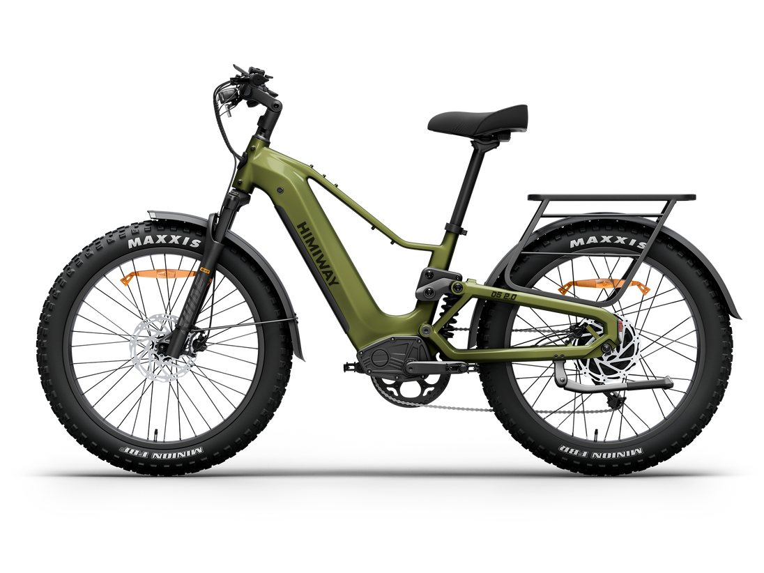 Himiway D5 2.0 e-bike, non-drive side