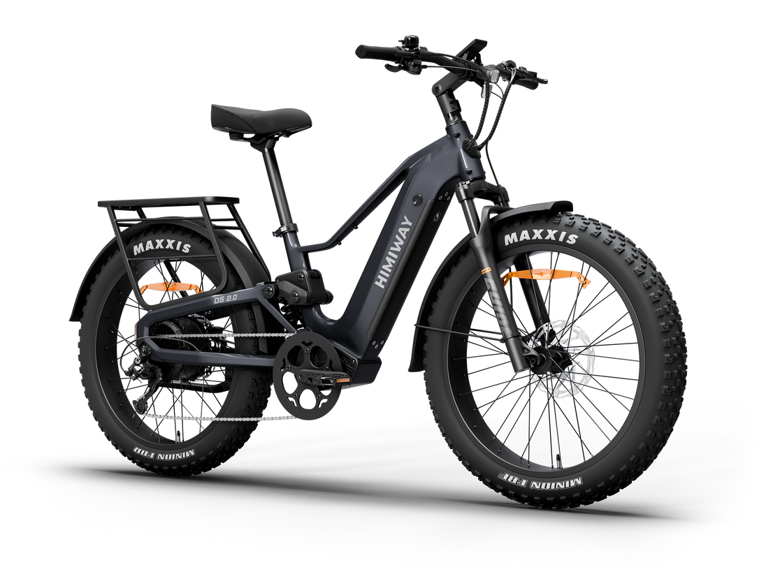 Himiway D5 2.0 e-bike, angled view