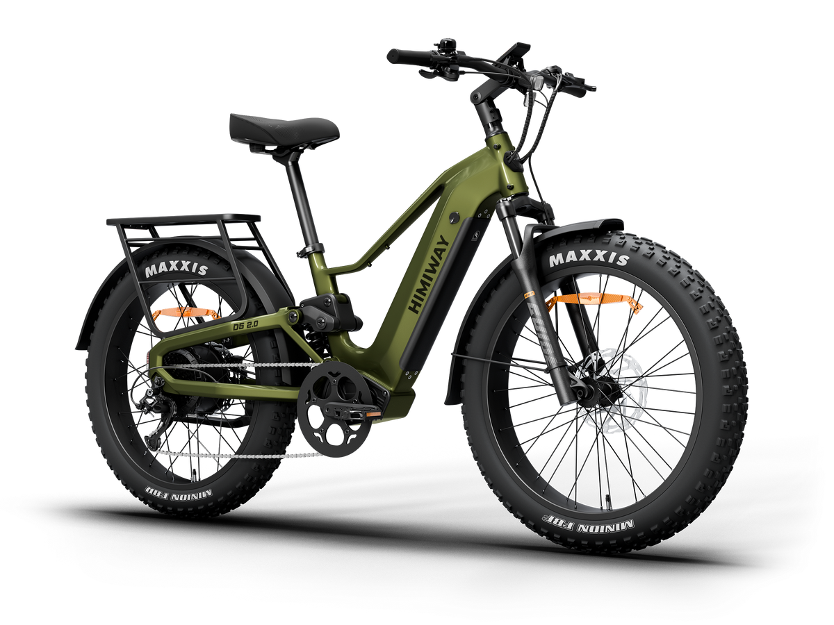 Himiway D5 2.0 e-bike, angled view