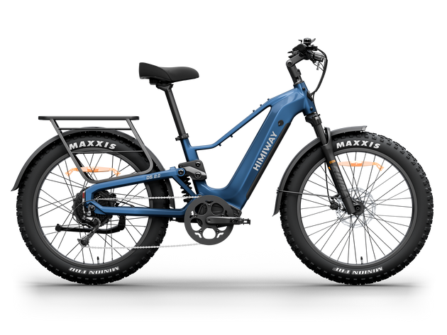 Himiway D5 2.0 e-bike in Midnight Blue, side view