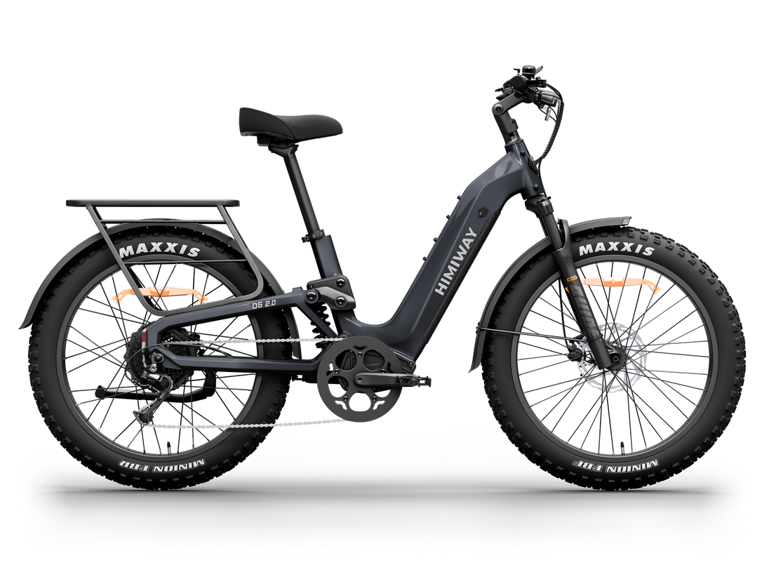 Himiway D5 2.0 ST e-bike in Space Grey, side view
