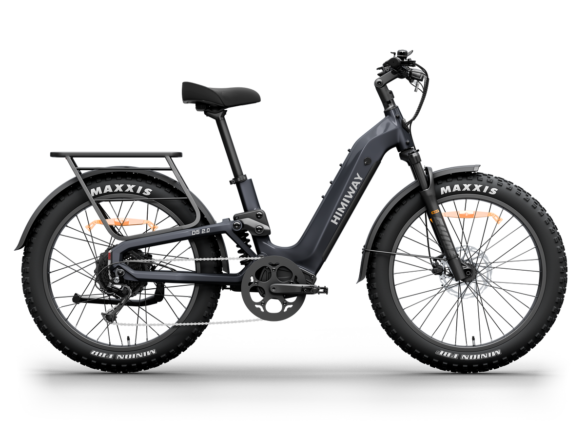 Himiway D5 2.0 ST e-bike in Space Grey, side view