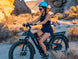 Rider on a Himiway D5 2.0 ST e-bike on a desert trail