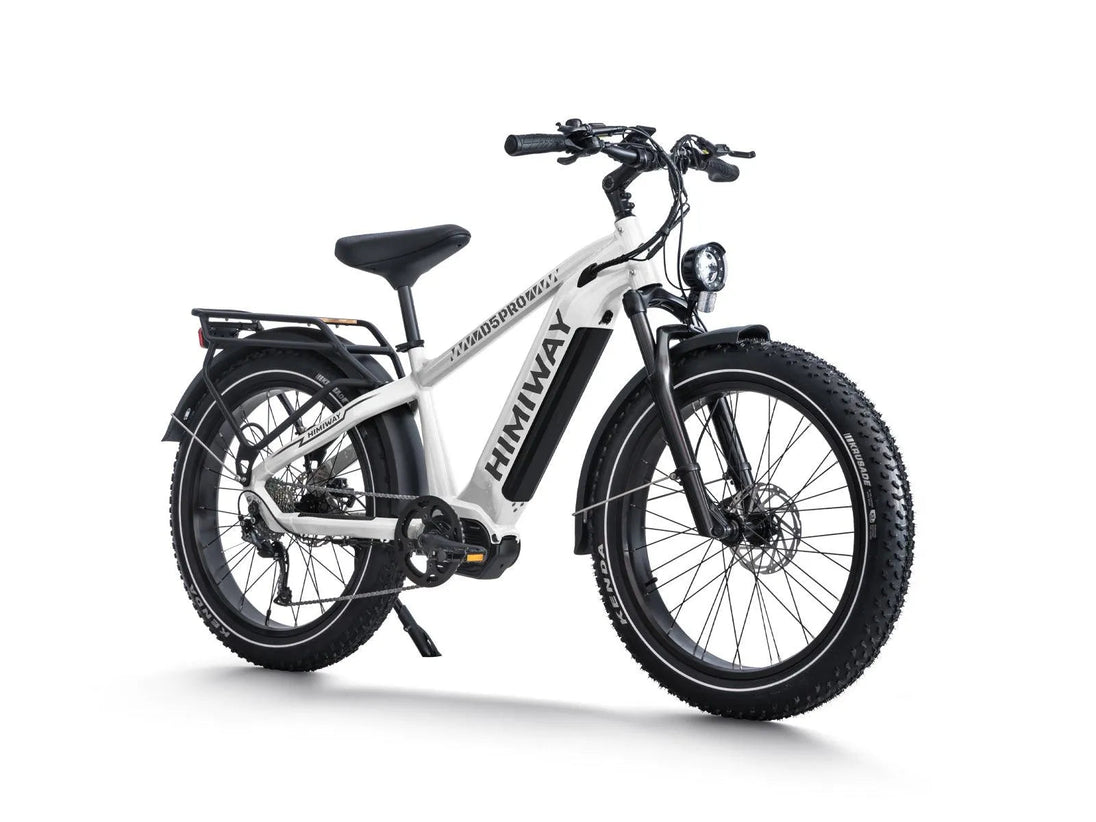 Himiway D5 Pro in White, rear angle