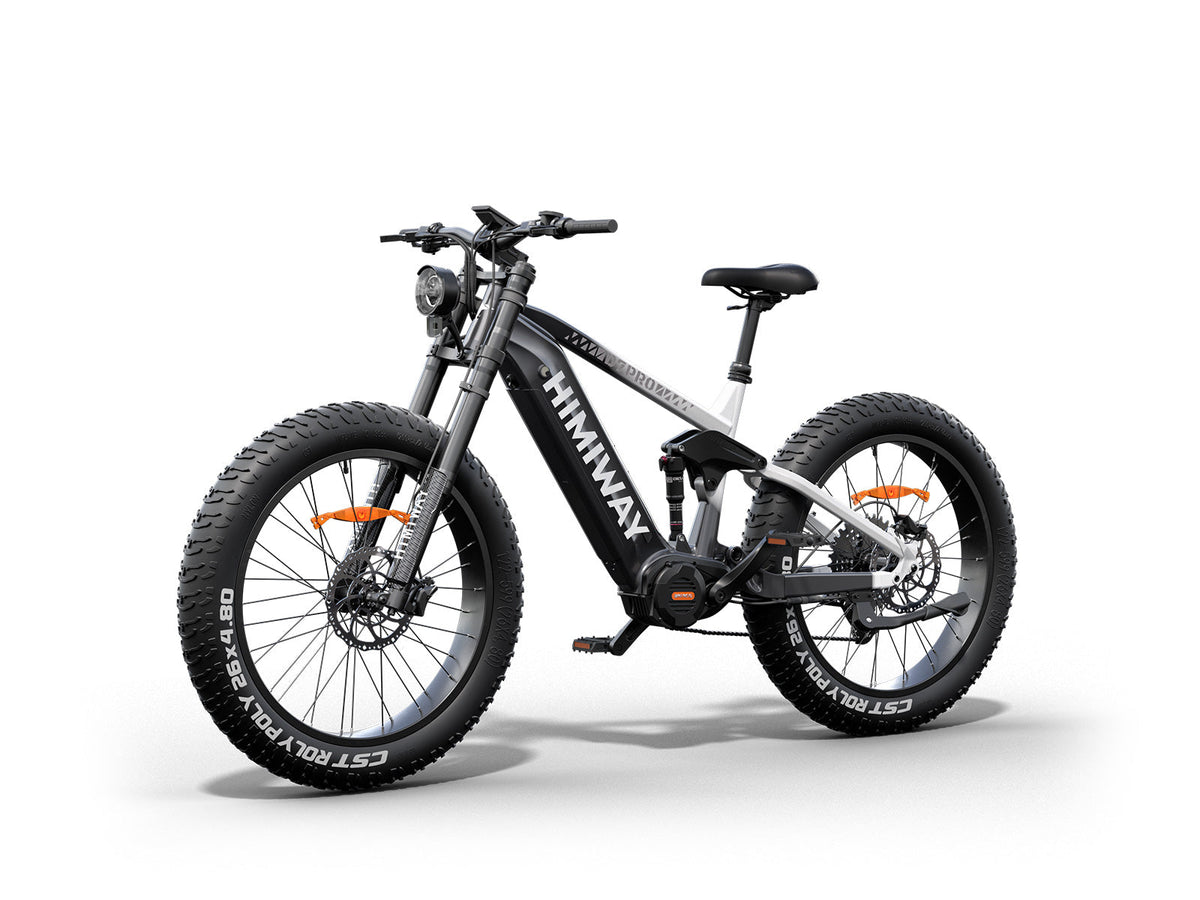 Himiway D7 Pro e-bike, angled view