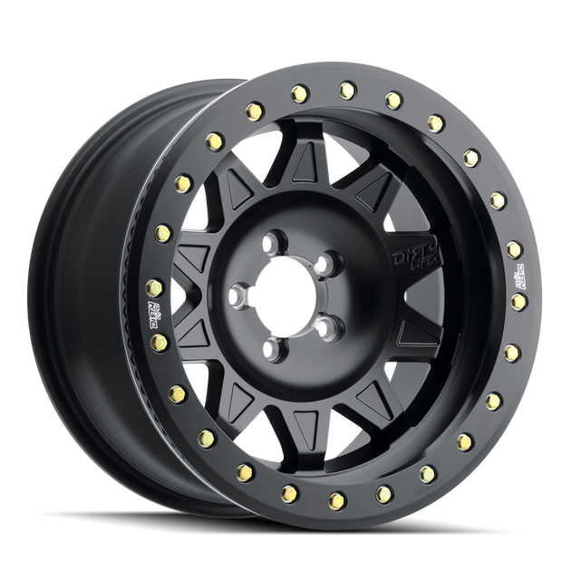 Dirty Life Roadkill Race 9302 Wheel (5/6/8-Lug) – Matte Black / Black Beadlock (Off-Road Use Only)