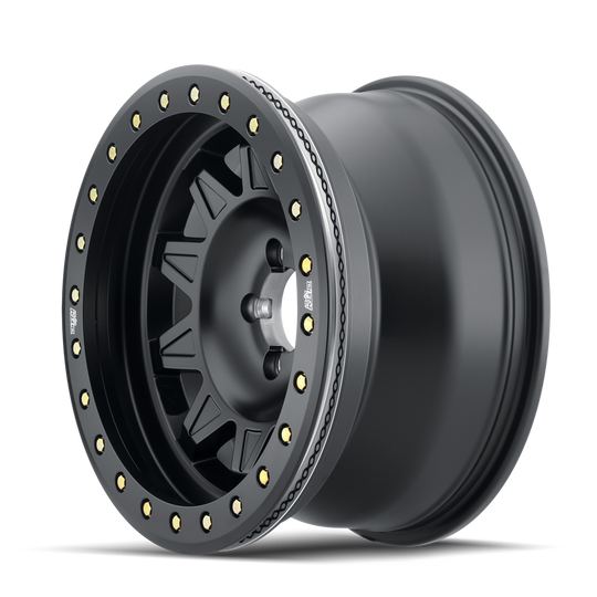 Dirty Life Roadkill Race 9302 Wheel (5/6/8-Lug) – Matte Black / Black Beadlock (Off-Road Use Only)