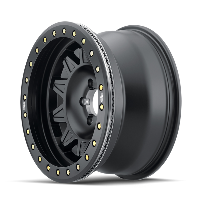 Dirty Life Roadkill Race 9302 Wheel (5/6/8-Lug) – Matte Black / Black Beadlock (Off-Road Use Only)