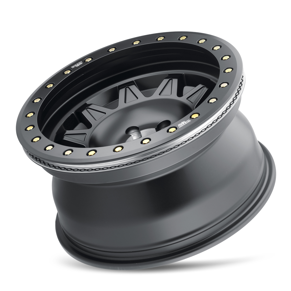 Dirty Life Roadkill Race 9302 Wheel (5/6/8-Lug) – Matte Black / Black Beadlock (Off-Road Use Only)