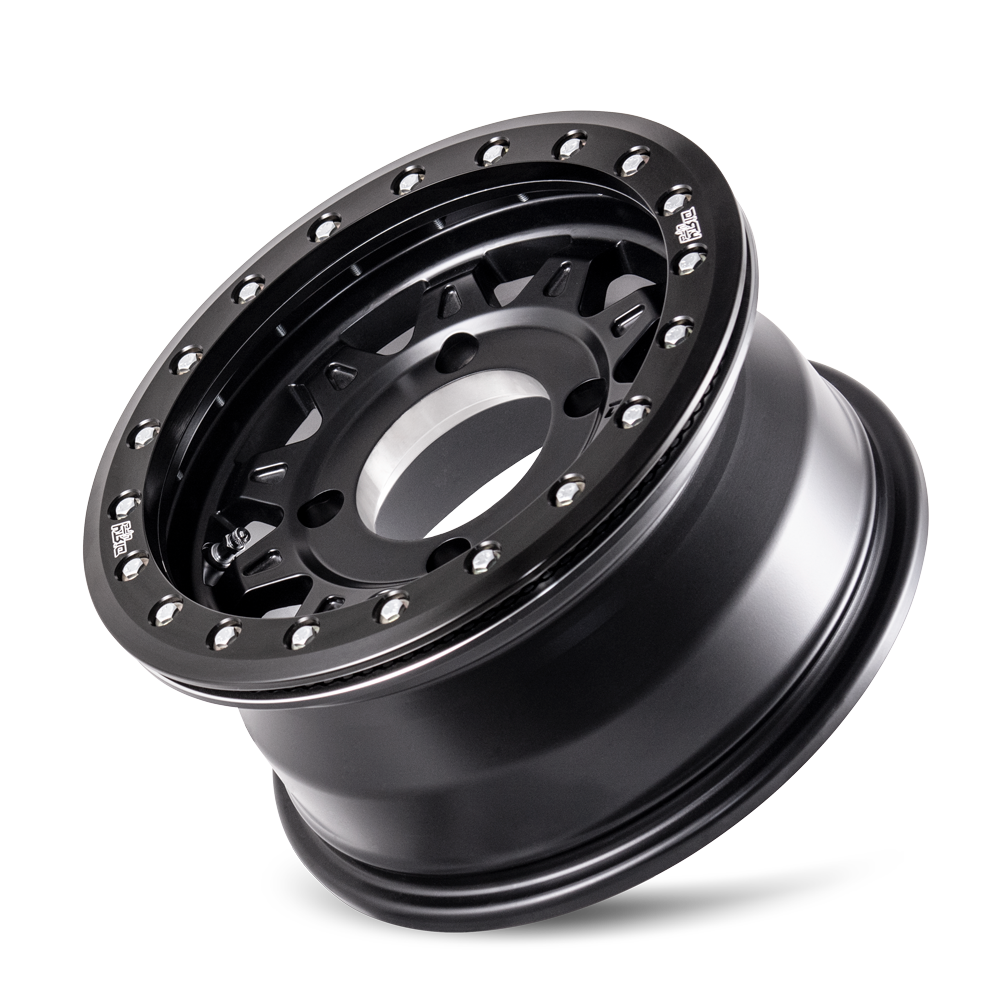 Dirty Life Roadkill Race 9302 Wheel (5/6/8-Lug) – Matte Black / Black Beadlock (Off-Road Use Only)