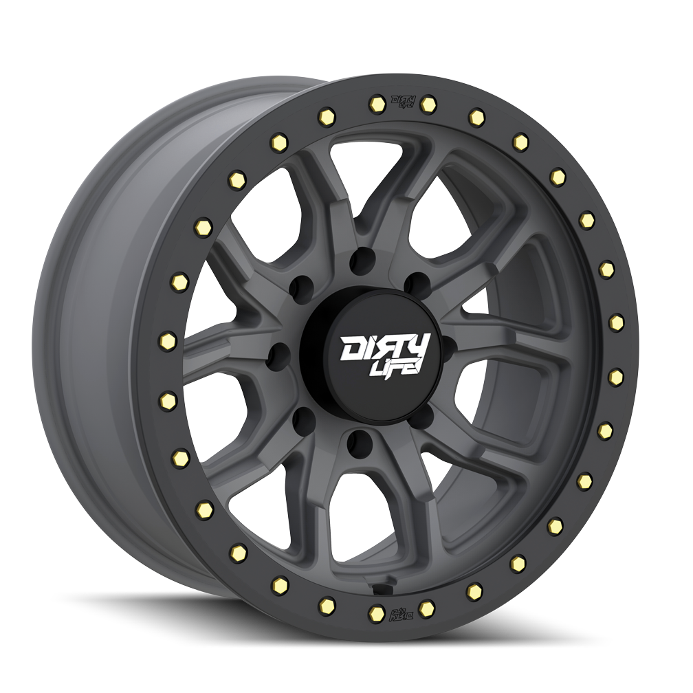Dirty Life DT-1 9303 Wheel – Matte Gunmetal/Black Simulated Ring