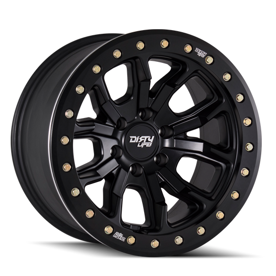 Dirty Life DT-1 9303 Wheel – Matte Black w/ Simulated Ring