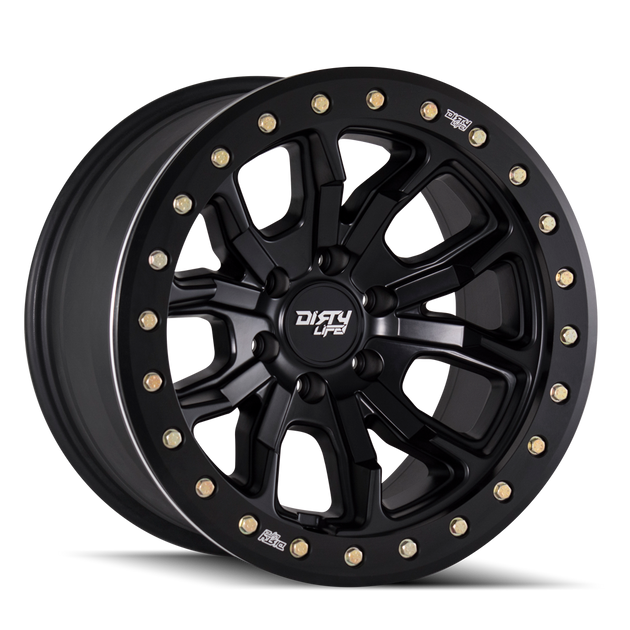 Dirty Life DT-1 9303 Wheel – Matte Black w/ Simulated Ring