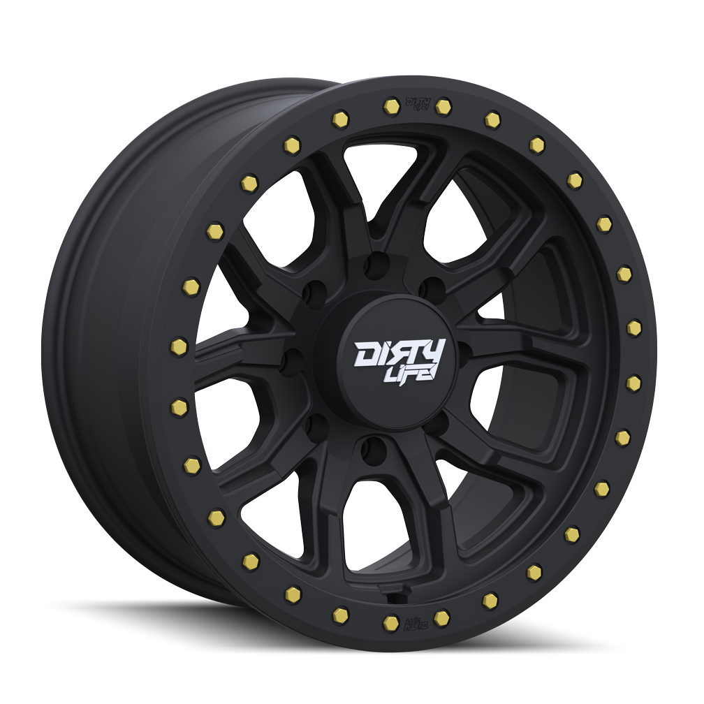 Dirty Life DT-1 9303 Wheel – Matte Black w/ Simulated Ring