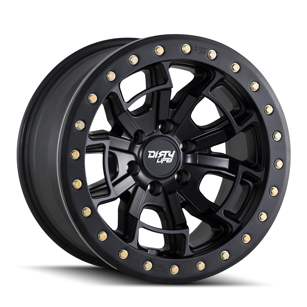 Dirty Life DT-1 9303 Wheel – Matte Black w/ Simulated Ring