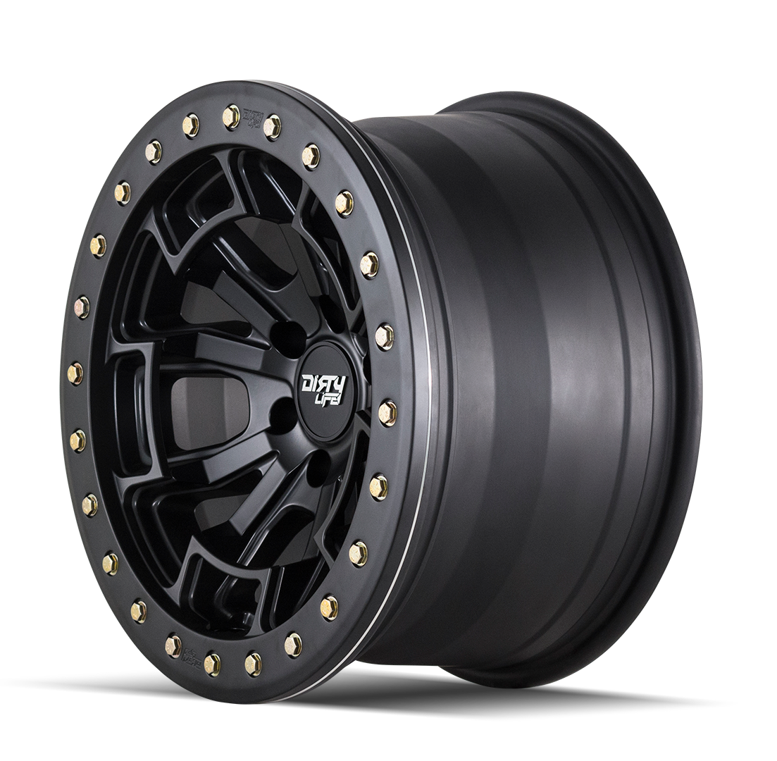 Dirty Life DT-1 9303 Wheel – Matte Black w/ Simulated Ring