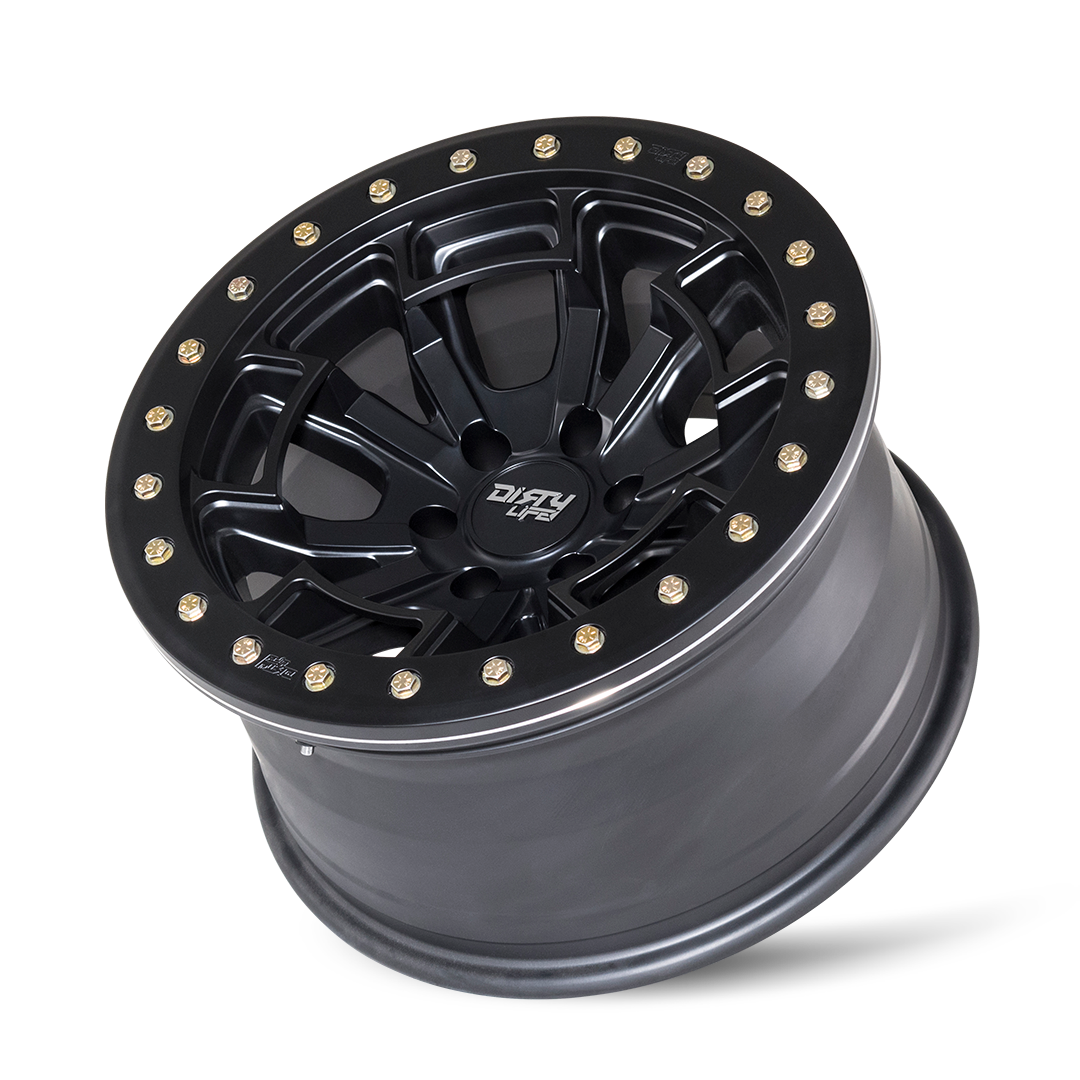Dirty Life DT-1 9303 Wheel – Matte Black w/ Simulated Ring