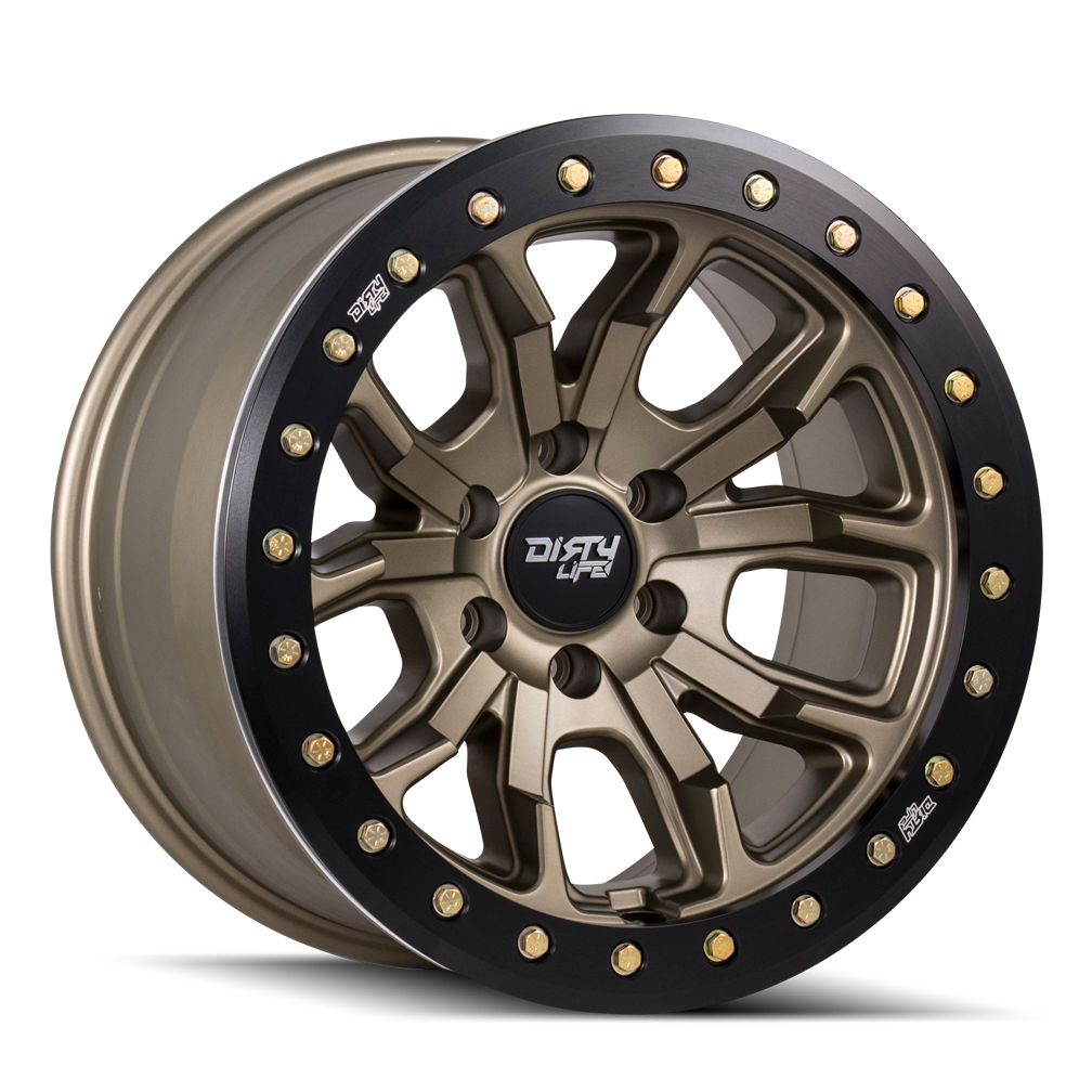 Dirty Life DT-1 9303 Wheel – Matte Gold/Black Simulated Ring