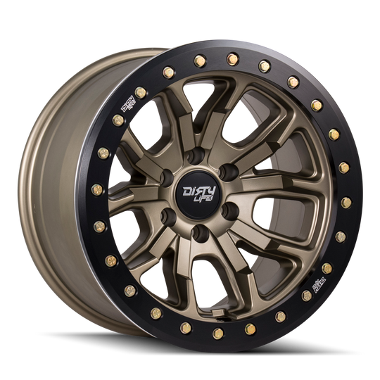 Dirty Life DT-1 9303 Wheel – Matte Gold/Black Simulated Ring