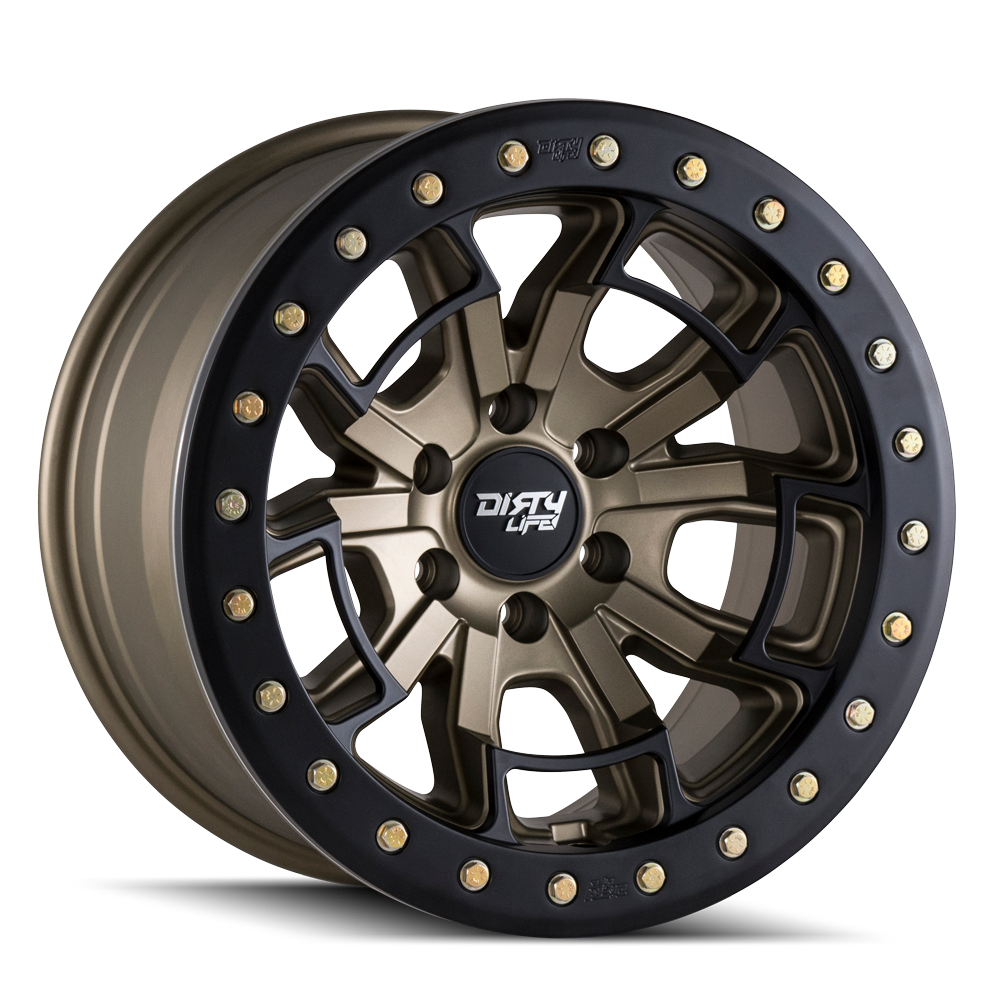 Dirty Life DT-1 9303 Wheel – Matte Gold/Black Simulated Ring