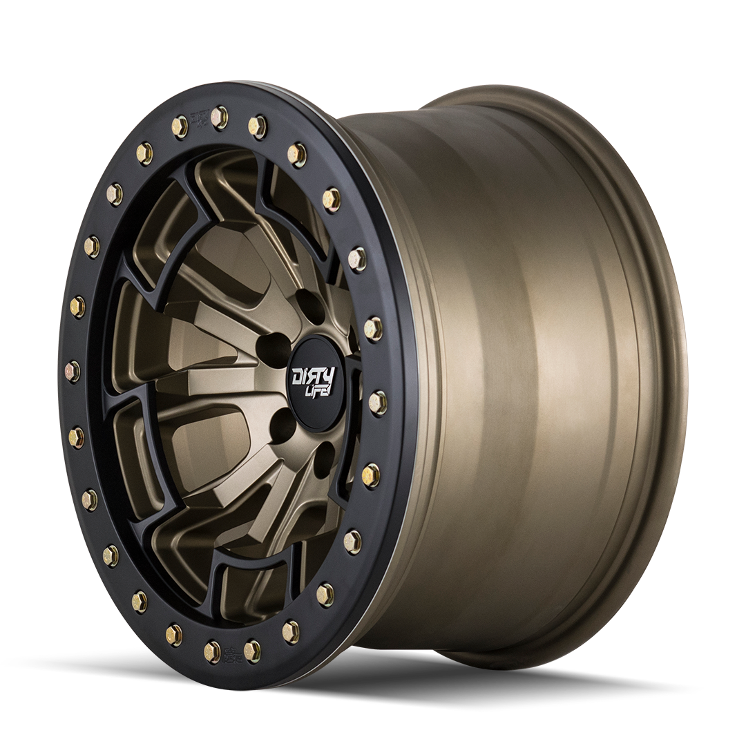 Dirty Life DT-1 9303 Wheel – Matte Gold/Black Simulated Ring