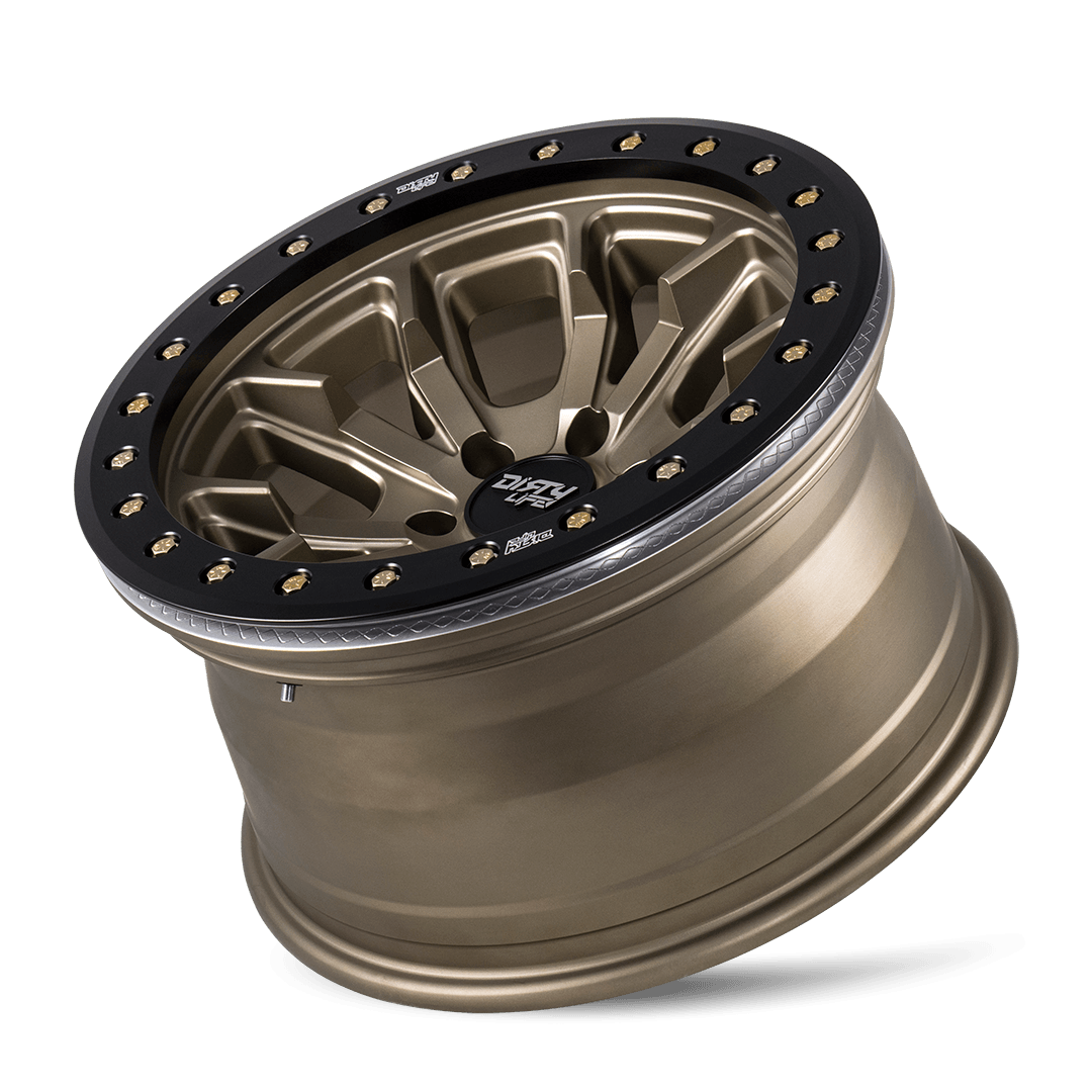 Dirty Life DT-1 9303 Wheel – Matte Gold/Black Simulated Ring