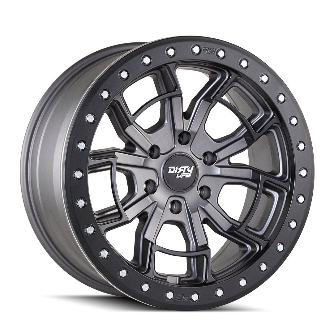 Dirty Life DT-1 9303 Wheel – Matte Gunmetal/Black Simulated Ring