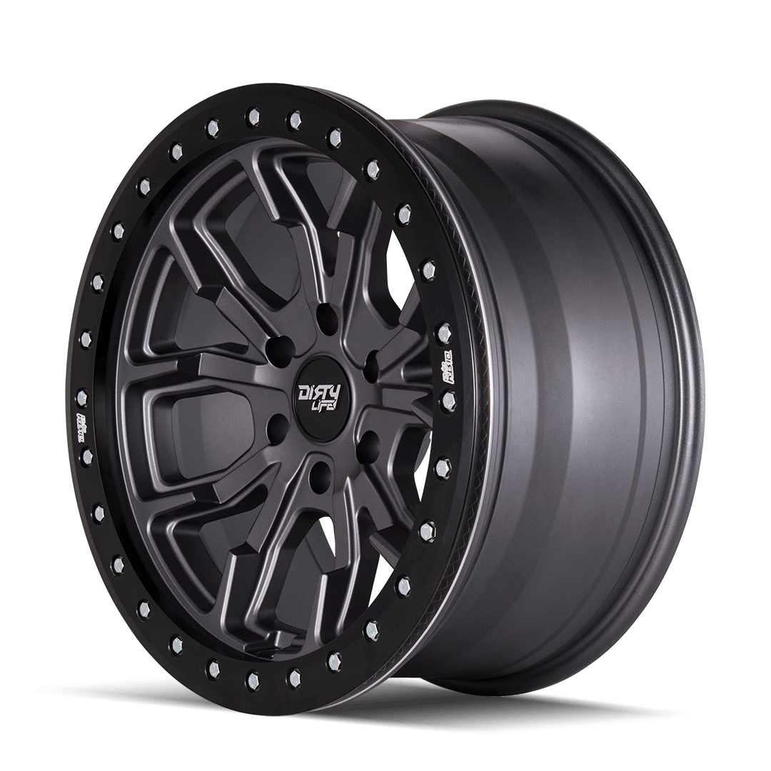 Dirty Life DT-1 9303 Wheel – Matte Gunmetal/Black Simulated Ring